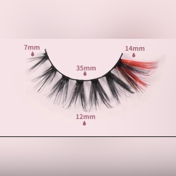 False eyelashes volume colored. - Picture 2 of 2